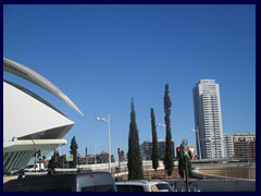 City of Arts and Sciences 011 - El Palau de les Arts Reina Sofía (opera) and Torre de Francia.